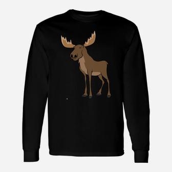 I Just Really Like Moose Ok Funny Canadian Moose Unisex Long Sleeve | Crazezy