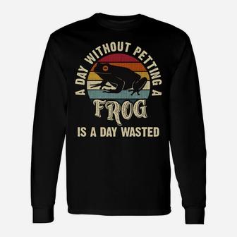 I Like Frog Funny Frog Lover Cute Vintage Animal Pet Cute Unisex Long Sleeve | Crazezy CA