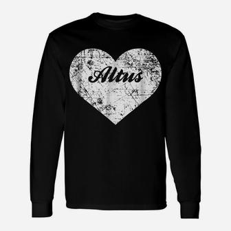 I Love Altus Shirt, Funny Cute Oklahoma Gift Souvenir Unisex Long Sleeve | Crazezy UK