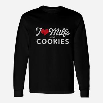 I Love And Cookies Funny Cougar Lover Joke Gift Unisex Long Sleeve | Crazezy