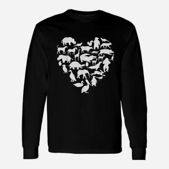 I Love Animals Zoo Keeper For Zoo Workers And Staff Unisex Long Sleeve | Crazezy
