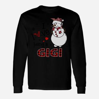 I Love Being A Gigi Snowman - Christmas Gift Unisex Long Sleeve | Crazezy AU
