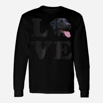I Love My Black Lab | Labrador Retriever Dog Tee Unisex Long Sleeve | Crazezy UK
