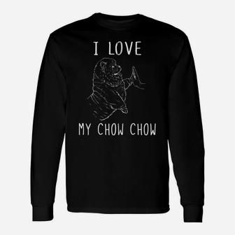 I Love My Chow Chow Mom Chow Chow Dad Chow Chow Dog Zip Hoodie Unisex Long Sleeve | Crazezy
