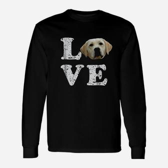 I Love My Yellow Lab Labrador Retriever Dog Unisex Long Sleeve | Crazezy AU