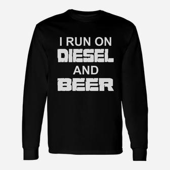 I Run On And Beer Truck Turbo Brothers Unisex Long Sleeve | Crazezy UK