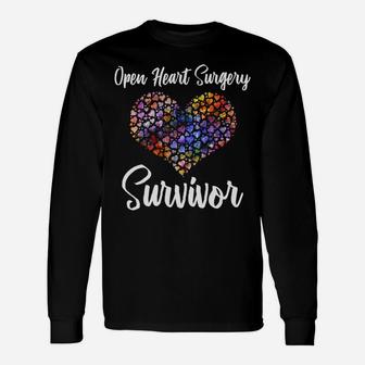 I Survived Open Heart Surgery Tshirt Heart Attack Survivor Unisex Long Sleeve | Crazezy