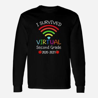 I Survived Virtual 2Nd Grade End Of Year Distance Learning Unisex Long Sleeve | Crazezy UK