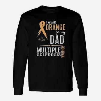 I Wear Orange For My Dad Unisex Long Sleeve | Crazezy