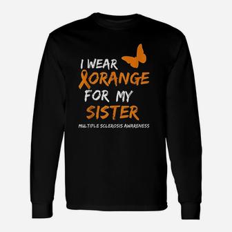 I Wear Orange For My Sister Unisex Long Sleeve | Crazezy DE