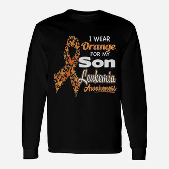 I Wear Orange For My Son Leukemia Awareness Unisex Long Sleeve | Crazezy DE
