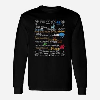 I Will Read Books On A Boat And Everywhere Reading Unisex Long Sleeve | Crazezy AU