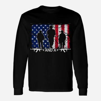 I'm A Dad Papa And A Veteran For Dad Father's Day Unisex Long Sleeve | Crazezy DE