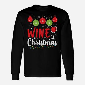 Im Dreaming Of A Wine Christmas - Xmas Snowflakes Sweatshirt Unisex Long Sleeve | Crazezy DE