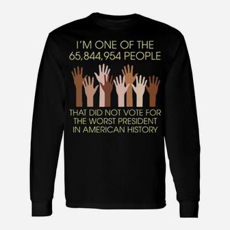 I'm One Of The 65,844,954 People All Lives Matter Long Sleeve T-Shirt - Monsterry AU