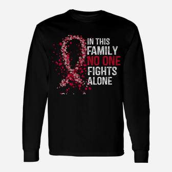 In This Family No One Fights Alone Stroke Awareness Survivor Unisex Long Sleeve | Crazezy DE