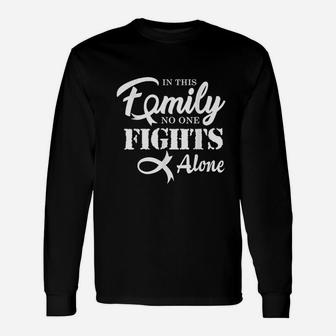 In This Family No One Fights Alone Unisex Long Sleeve | Crazezy AU