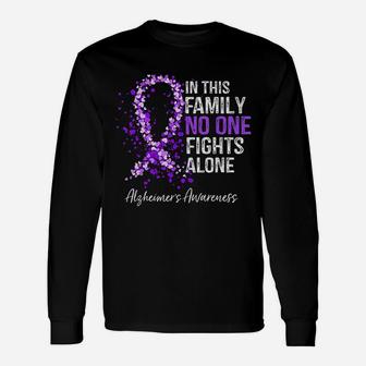 In This Family No One Fights Alone Unisex Long Sleeve | Crazezy CA