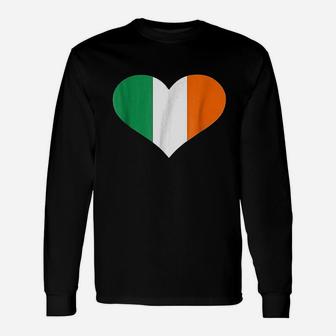 Ireland Heart Flag Long Sleeve T-Shirt - Thegiftio UK