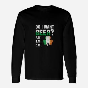 Irish Beer St Patricks Day Long Sleeve T-Shirt - Monsterry
