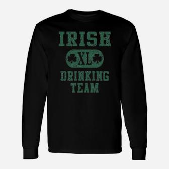 Irish Drinking Team Baseball St Patricks Day Raglan Unisex Long Sleeve | Crazezy CA