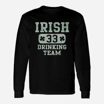 Irish Drinking Team Irish Patty St Patricks Day Long Sleeve T-Shirt - Thegiftio UK