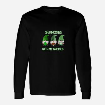Irish Gnome Shamrocking St Patricks Day Irish Gnome Love Long Sleeve T-Shirt - Monsterry AU