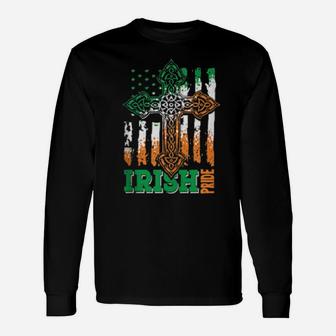Irish Pride For A Man Or With Irish Roots Long Sleeve T-Shirt - Monsterry