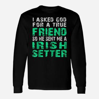Irish Setter Dog | Irish Setter True Friend Zip Hoodie Unisex Long Sleeve | Crazezy DE