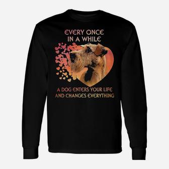 Irish Terrier Every One In A While A Dog Enters Your Life And Changes Everything Long Sleeve T-Shirt - Monsterry AU