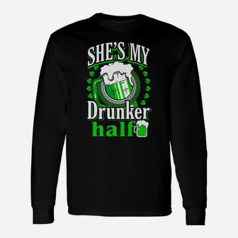 Irish Tshirts Men Couples Drinking St Patrick Day Bar Shirt Unisex Long Sleeve | Crazezy