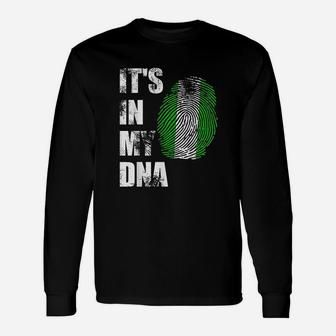 It Is In My Dna Nigerian Flag Unisex Long Sleeve | Crazezy CA