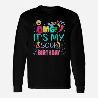 It Is My 50Th Birthday 50 Years Old Birthday Unisex Long Sleeve | Crazezy