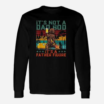 It Not A Dad Bod Its Father Figure Bear Beer Lover Gift Unisex Long Sleeve | Crazezy