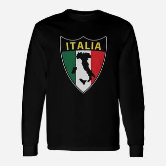 Italia Flag Love Home Italy Unisex Long Sleeve | Crazezy