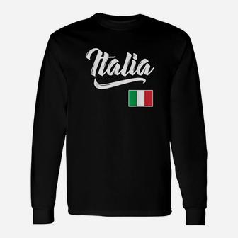 Italia Italian Flag Italy Italiano Heritage Gift Unisex Long Sleeve | Crazezy