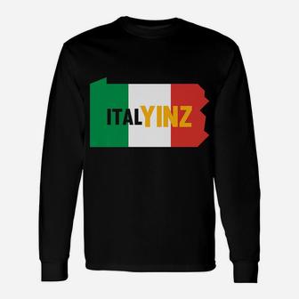 Italyinz | Funny Pittsburgh Italian Family Gift Design Unisex Long Sleeve | Crazezy UK