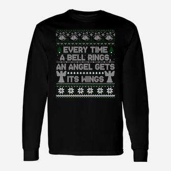 It's A Wonderful Life Every Time A Bell Rings Ugly Sweater Sweatshirt Unisex Long Sleeve | Crazezy DE
