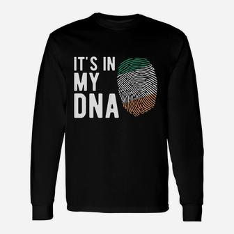 Its In My Dna Ireland Flag Irish Long Sleeve T-Shirt - Thegiftio