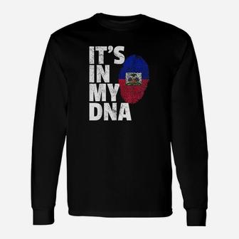 Its In My Dna Haiti Haitian Flag Pride Country Gift Unisex Long Sleeve | Crazezy AU