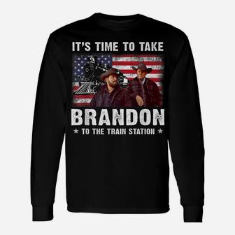 Its Time To Take Brandon To The Train Station Retro Vintage Unisex Long Sleeve | Crazezy DE