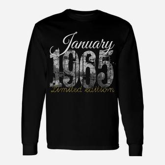 January 1965 Tee - 55 Year Old Shirt 1965 55Th Birthday Gift Unisex Long Sleeve | Crazezy