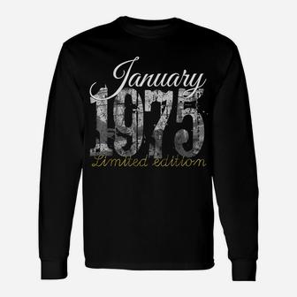 January 1975 Tee - 45 Year Old Shirt 1975 45Th Birthday Gift Unisex Long Sleeve | Crazezy DE