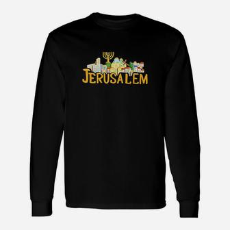 Jerusalem Israel Long Sleeve T-Shirt - Thegiftio UK
