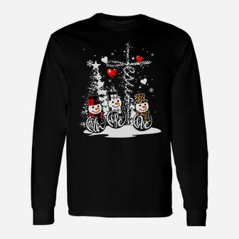 Jesus Christmas Season Faith Love Snowman Christian Sweatshirt Unisex Long Sleeve | Crazezy