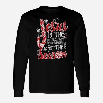 Jesus Is The Reason For The Season Long Sleeve T-Shirt - Monsterry DE
