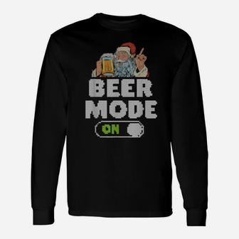Jingle Beers Santa Long Sleeve T-Shirt - Monsterry AU
