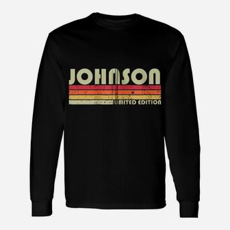 Johnson Surname Funny Retro Vintage 80S 90S Birthday Reunion Zip Hoodie Unisex Long Sleeve | Crazezy