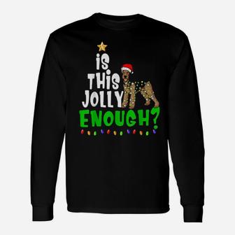 Is This Jolly Enough Xmas Airedale Terrier Long Sleeve T-Shirt - Monsterry AU