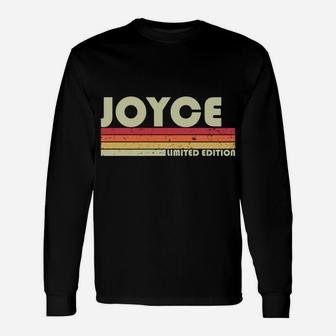 Joyce Surname Funny Retro Vintage 80S 90S Birthday Reunion Unisex Long Sleeve | Crazezy